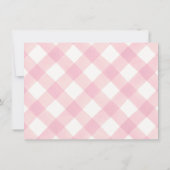 Aangepaste Roze Bow Bloemen Coquette Esthetische F Bedankkaart (Achterkant)