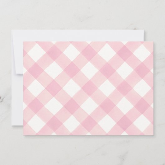 Aangepaste Roze Bow Bloemen Coquette Esthetische F Bedankkaart (Achterkant)