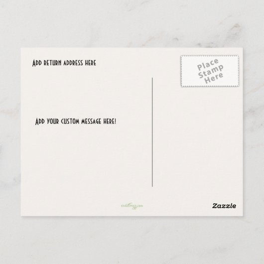 Aangepaste roze Briefkaarten kalm houden en stemme (Achterkant)