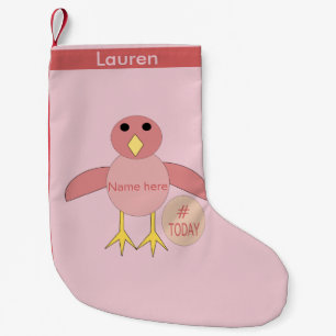 Aangepaste roze bruidsschat kleine kerstsok