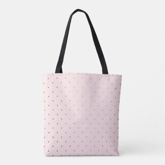 Aangepaste Roze Bunny Face Floral Tote Bag (Achterkant)