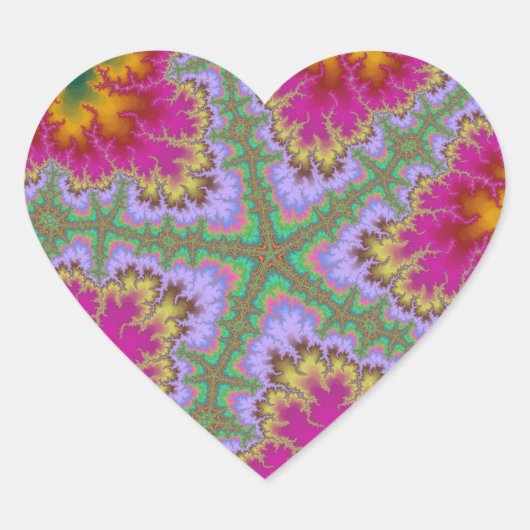 Aangepaste roze Cactus Starfish Heart Stickers (Voorkant)