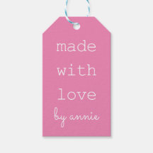Aangepaste roze cadeautjes Labels