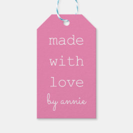 Aangepaste roze cadeautjes Labels Cadeaulabel