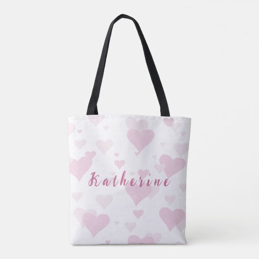 Aangepaste roze Canvas tas (Achterkant)