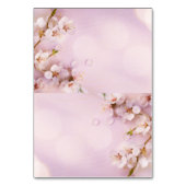 Aangepaste roze Cherry Blossom Weduwkaarten Kaart (Achterkant)