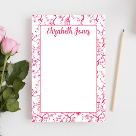 Aangepaste Roze Chinoiserie, Grandmillenial Pagoda Post-it® Notes