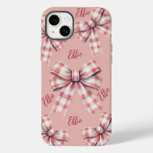 Aangepaste Roze Coquette Boog Telefoonhoes voor Ha Case-Mate iPhone Case (Achterkant)