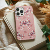 Aangepaste Roze Coquette Strik Telefoonhoes voor H Case-Mate iPhone Case