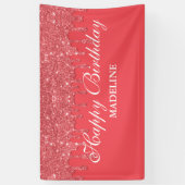 Aangepaste roze driftobanner spandoek (Verticaal)