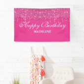 Aangepaste roze driftobanner spandoek (Insitu)