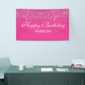 Aangepaste roze driftobanner spandoek (Beurs)