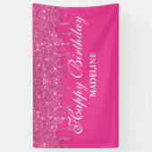 Aangepaste roze driftobanner spandoek (Verticaal)