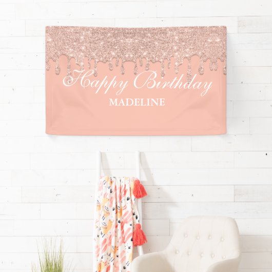 Aangepaste roze driftobanner spandoek (Insitu)