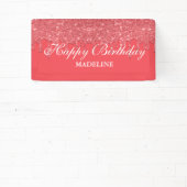 Aangepaste roze driftobanner spandoek (Insitu)