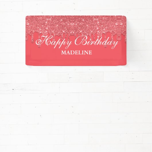 Aangepaste roze driftobanner spandoek (Insitu)