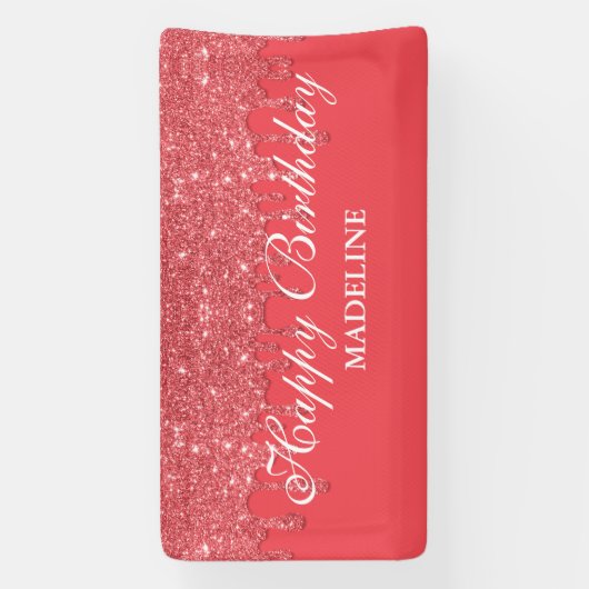 Aangepaste roze driftobanner spandoek (Verticaal)