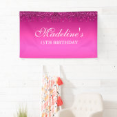 Aangepaste roze driftobanner spandoek (Insitu)