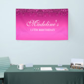 Aangepaste roze driftobanner spandoek (Beurs)
