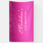 Aangepaste roze driftobanner spandoek (Verticaal)