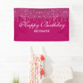 Aangepaste roze driftobanner spandoek (Insitu)