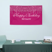 Aangepaste roze driftobanner spandoek (Beurs)