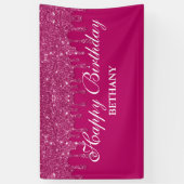 Aangepaste roze driftobanner spandoek (Verticaal)