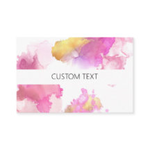 Aangepaste roze en goudWaterverf 