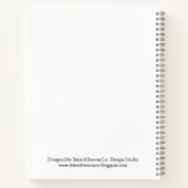 Aangepaste roze en grijze laptop notitieboek (Achterkant)