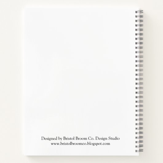 Aangepaste roze en grijze laptop notitieboek (Achterkant)