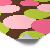 Aangepaste roze en Limoen bedrijfstekens afdrukken Poster (Hoek)