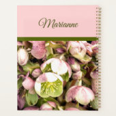  Aangepaste roze en olijfolie Hellebore Planner (Achterkant)