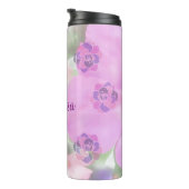 Aangepaste roze en Paarse petals Thermosbeker (Geroteerd rechts)
