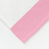 Aangepaste roze en witte stripper fleece deken (Hoek)