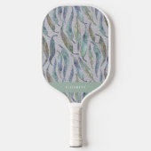 Aangepaste roze eucalyptusbladeren pickleball paddle (Voorkant)
