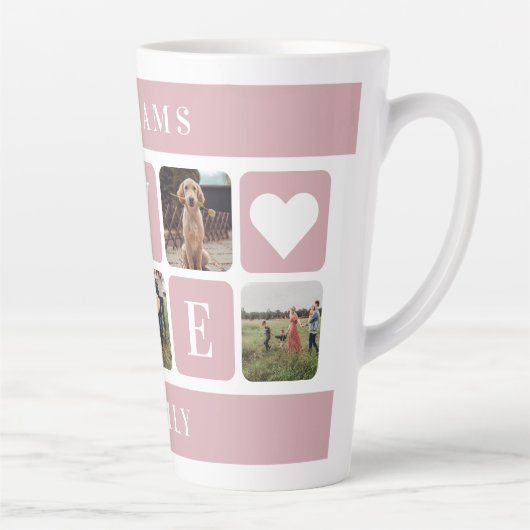 Aangepaste roze familie fotoliefhebber Mok (Rechts)