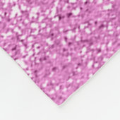 Aangepaste roze faux glitter fleece deken (Hoek)