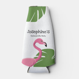 Aangepaste Roze Flamingo Bestemming Bachelorette-f Flesjeskoeler