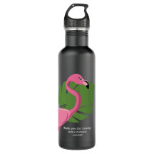 Aangepaste roze Flamingo Destination bruiloft