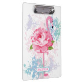 Aangepaste roze flamingo Floral Klembord (Rechts)