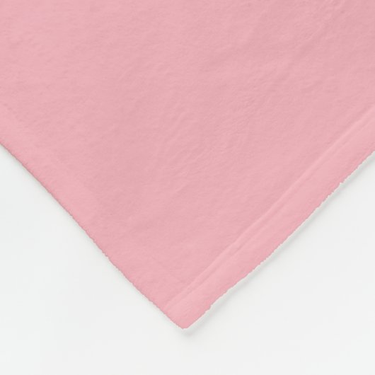Aangepaste roze flessendoekjes met witte aanjager fleece deken (Hoek)