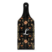 Aangepaste roze Floral Folk Art charcuterie Snijplank (Voorkant)