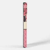 Aangepaste roze Floral-telefoontas Case-Mate iPhone Case (Achterkant / Rechts)