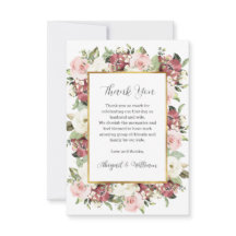 Aangepaste roze Florals Gold Lijst Groen