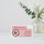 Aangepaste roze gebakken visitekaartjes (Staand voorkant)