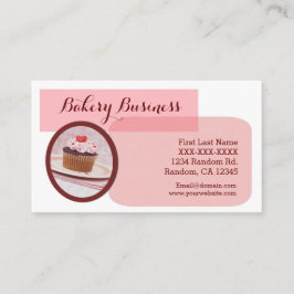 Aangepaste roze gebakken visitekaartjes