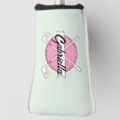 Aangepaste Roze Gepersonaliseerde Golf Clubs Monog Golfheadcover (Draai 90)