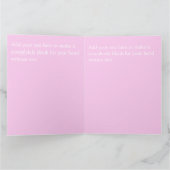 Aangepaste roze glanzende hoort roomachtige Valent Kaart (Binnen)