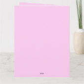 Aangepaste roze glanzende hoort roomachtige Valent Kaart (Achterkant)