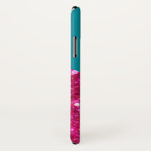 Aangepaste roze glitter en Aqua Sparkly Unicorn Case-Mate iPhone Case (Achterkant / rechts)
